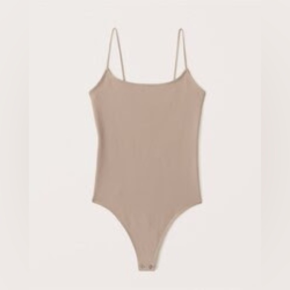 Abercrombie Beige Seamless Cami Bodysuit